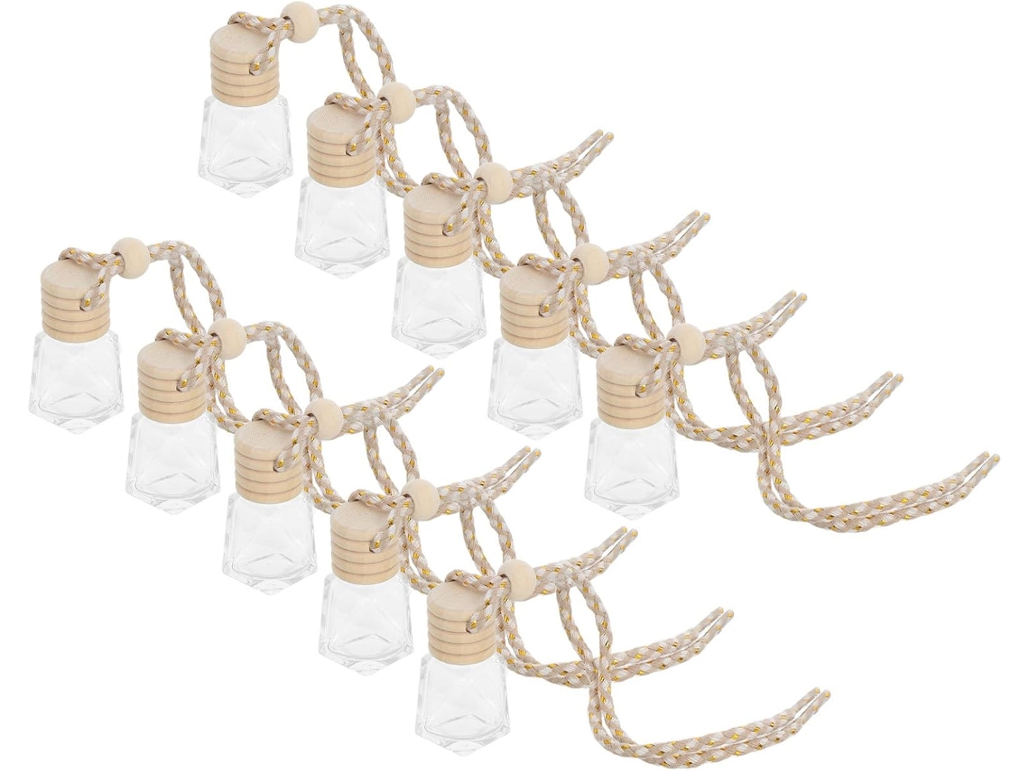 Juego De 10 Colgantes Para Frascos De Perfume De Coche (8 Ml) En Material Sintético, Difusor De Aroma...