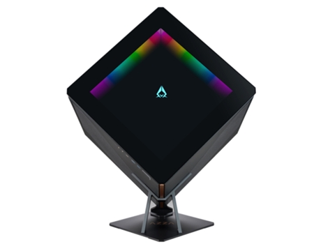 Caja PC AZZA Azza Regis Cube Negro Oro Gris