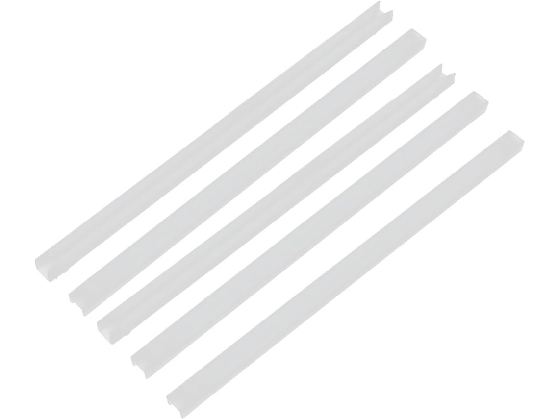 Piezas Cg-550 Nylon Montaje Horizontal Riel Guía Para Tarjeta Pcb Barra Ranurada 140mm Longitud
