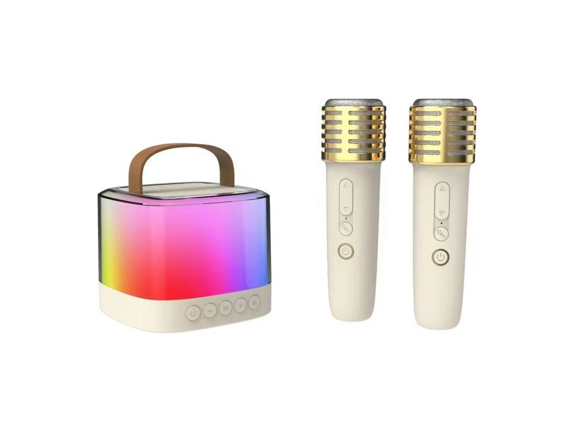 Altavoz Bluetooth Con Tarjeta De Sonido - Altavoz Inalámbrico Para Exteriores - Blanco Roto