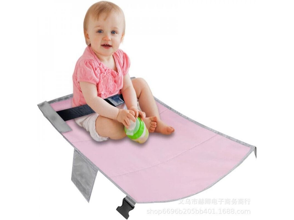 2026-4031-reposo De Pies Para Niños En Avión, Cama Portátil Para Viajes, Esenciales De Viaje Para Bebés, Reposapiés Ajustable Rosa
