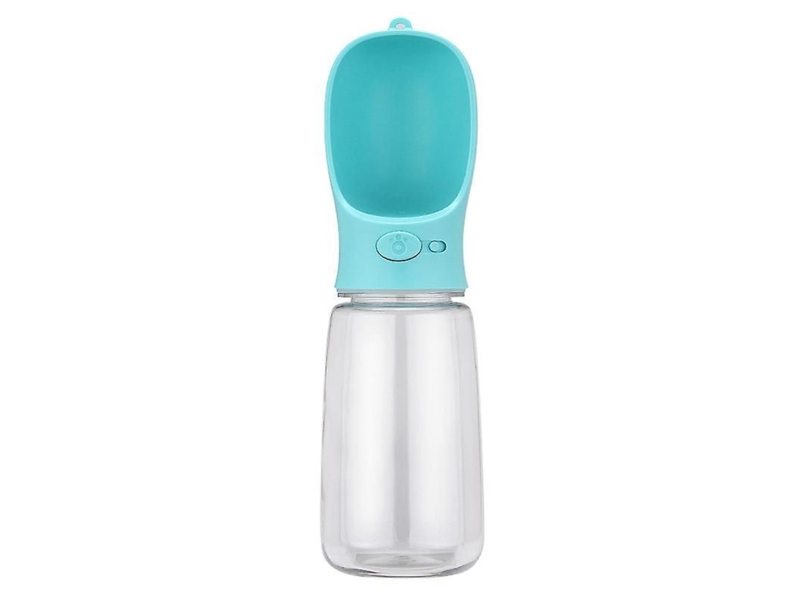 Botella De Agua Portátil Para Perros Y Gatos, A Prueba De Fugas, Apta Para Uso Alimentario, Azul - 350/550 Ml