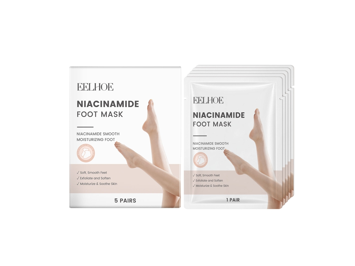 Mascarilla exfoliante para pies con nicotinamida Worten