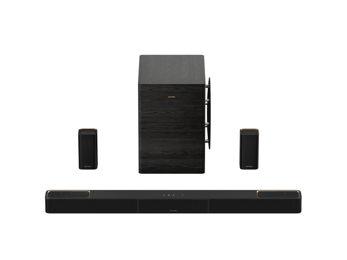 Barra de sonido Skywave Series ULTIMEA (7.1.4 canales - Dolby Atmos - 980 W - Subwoofer inalámbrico de 10'' - Negro)