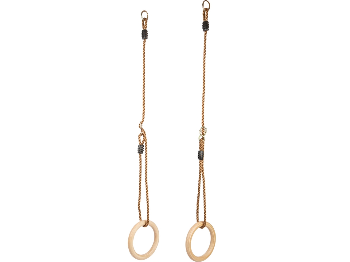 Columpio de Exterior SMALL FOOT COMPANY (Beige - Plástico - Longueur corde env. 122 cm, DiamÃ¨tre anneaux env. 18 cm)