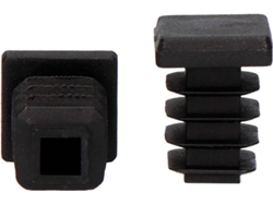 Superficie Cuadrada Sistema Interior con Solapa Dimatel Negra 16X16Mm