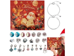 Calendário 2024 Para Meninas– Contagem Regressiva O Natal De, Feito De Material, Kit De Joias Natalinas,