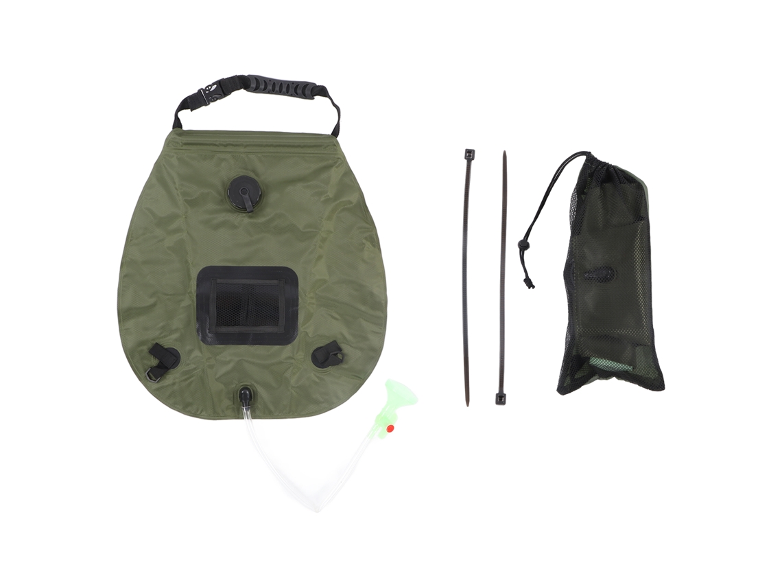 Bolsa De Ducha Solar Portátil De 5 Galones Con Calefacción Solar Para Acampar, La Playa, Hacer Senderismo Y Uso Al Aire Libre.