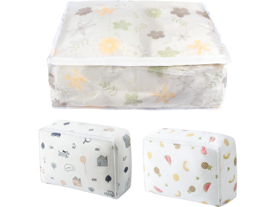 Bolsa de ropa plegable, hecha de PEVA, 57x40x22 cm Mdug