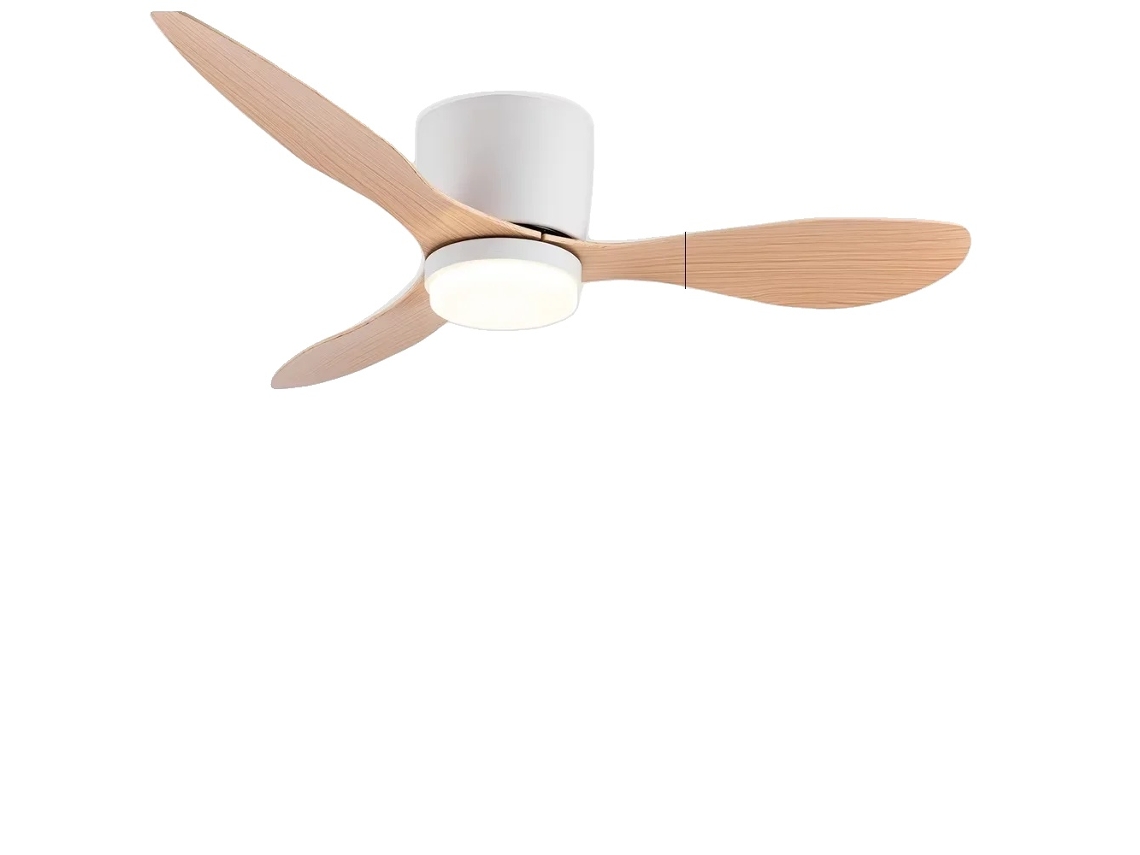 Lámpara de techo con ventilador, control remoto, diseño moderno, naranja, 42 pulgadas (OEM)