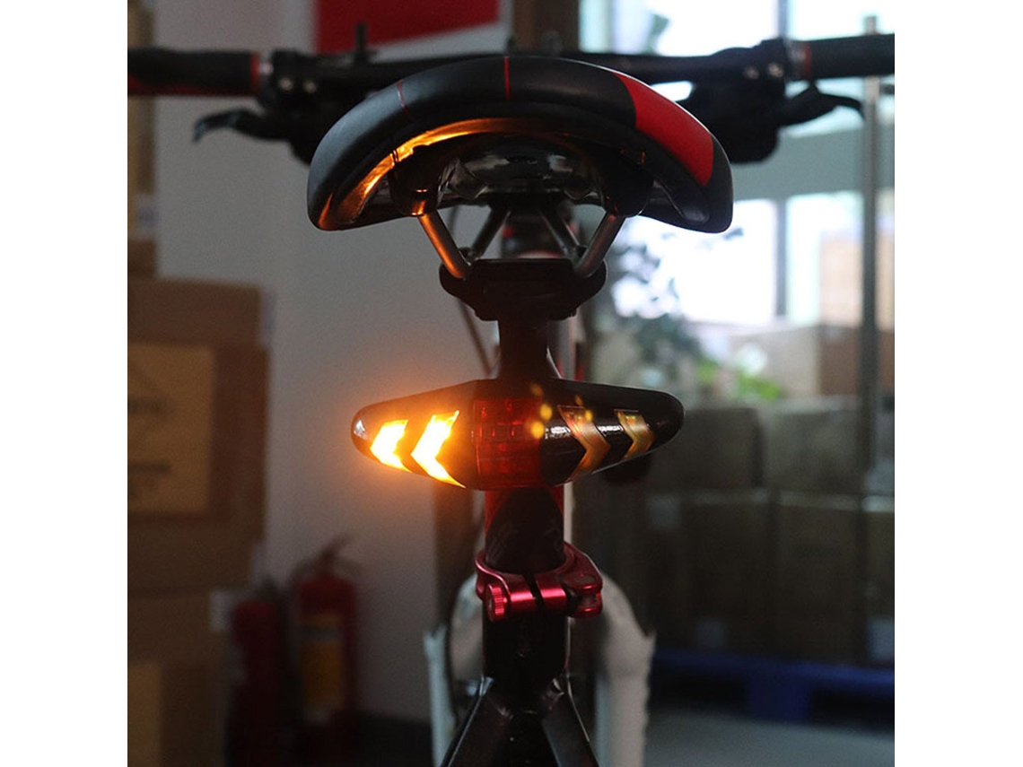 Branca Lanterna Traseira Sem Fio Bicicleta Inteligente Controle Remoto Piscas Led Fácil Instalação Peça Pessoal
