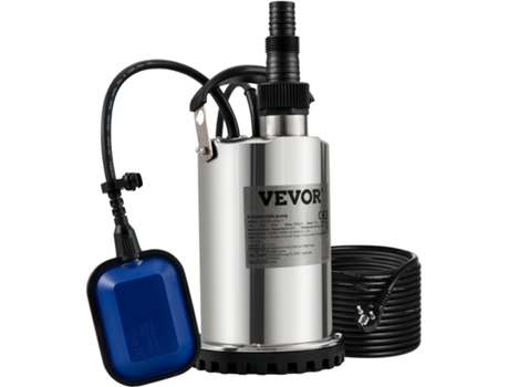 Bomba de agua sumergible para aguas residuales Bomba de agua limpia 550 W VEVOR