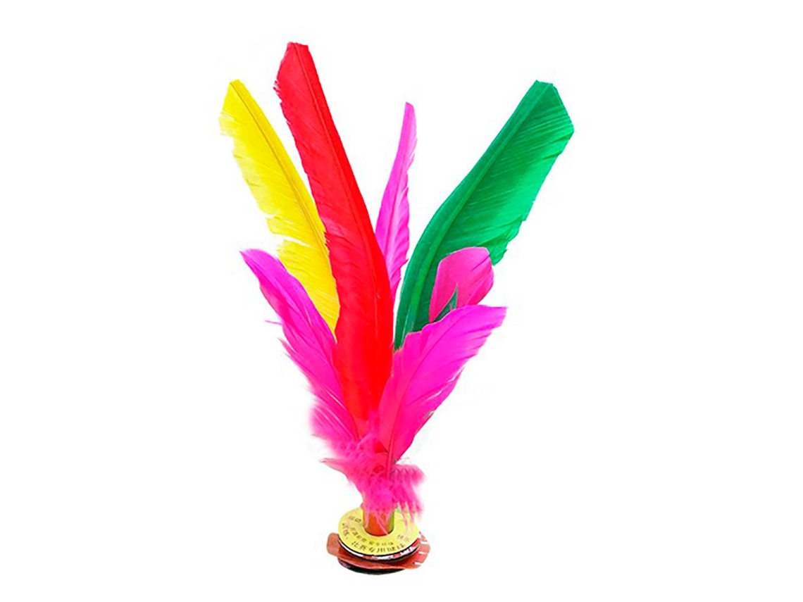 Peteca Indiaka 5 Unidades Rosa 21 Cmsoftee