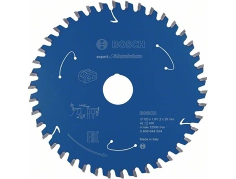 Disco de Sierra Circular BOSCH Para Sierra Sin Cables Expert para Aluminio 120x1.8/1.2x20 T42 para Sierras Circular Manuais