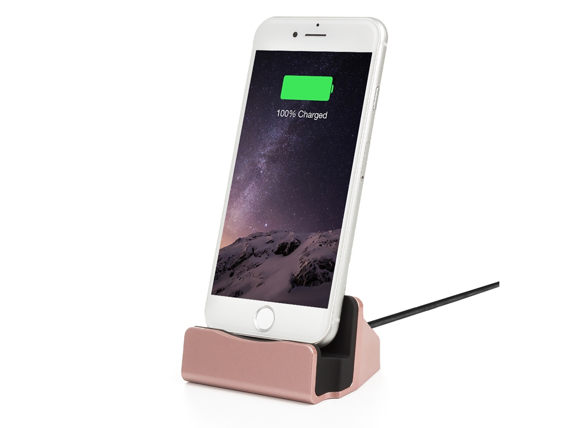 Base De Carga Para Iphone 5/6/7/8/x Lightning 8 Pins Con Cable