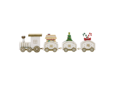 Tren de Navidad de madera Tren de decoración de Navidad para niños Calendario de Adviento festivo Regalo de decoración