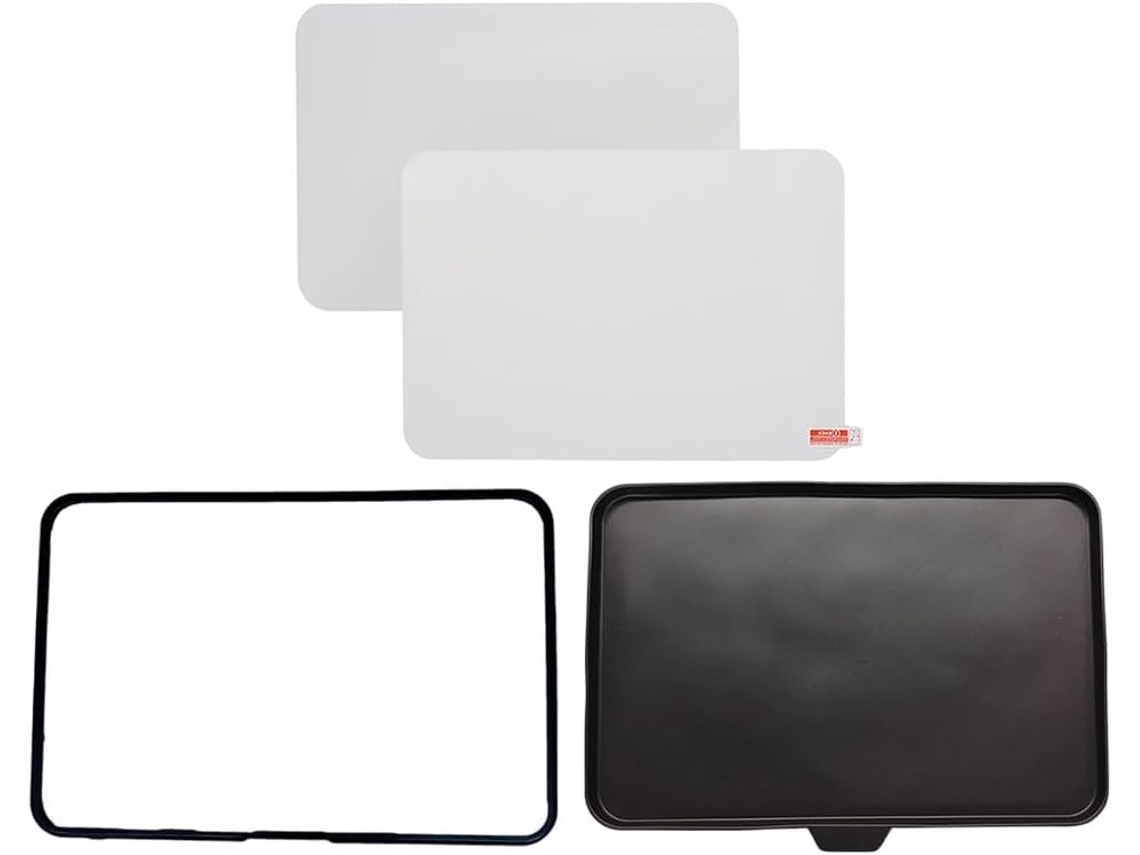 Paquete De 2 Protectores De Pantalla De Vidrio Templado Y Silicona Tm7 Con Marco Transparente.