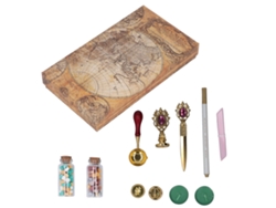Kit De Sello De Cera Estilo Europeo Retro Diy Para Sobres Y Manualidades Fucsia