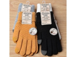 Guantes De Invierno Para Mujer Con Manopla De Malla Táctica, Lana Elástica Cálida, Dedos Completos.