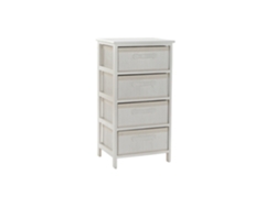 Cajonera Bambú Paulownia Blanco 42x32x81cm