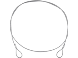 Cuerda EUROLITE 900x3 mm Silver Without Quick Link