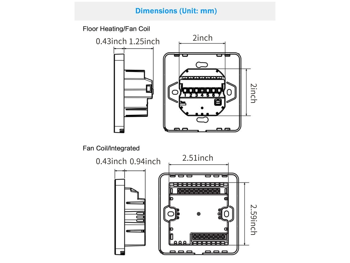 Termostato Inteligente Wifi 3a Para Caldera Con Aplicación, Control Por Voz Y Pantalla Lcd De 2,8 Pulgadas.