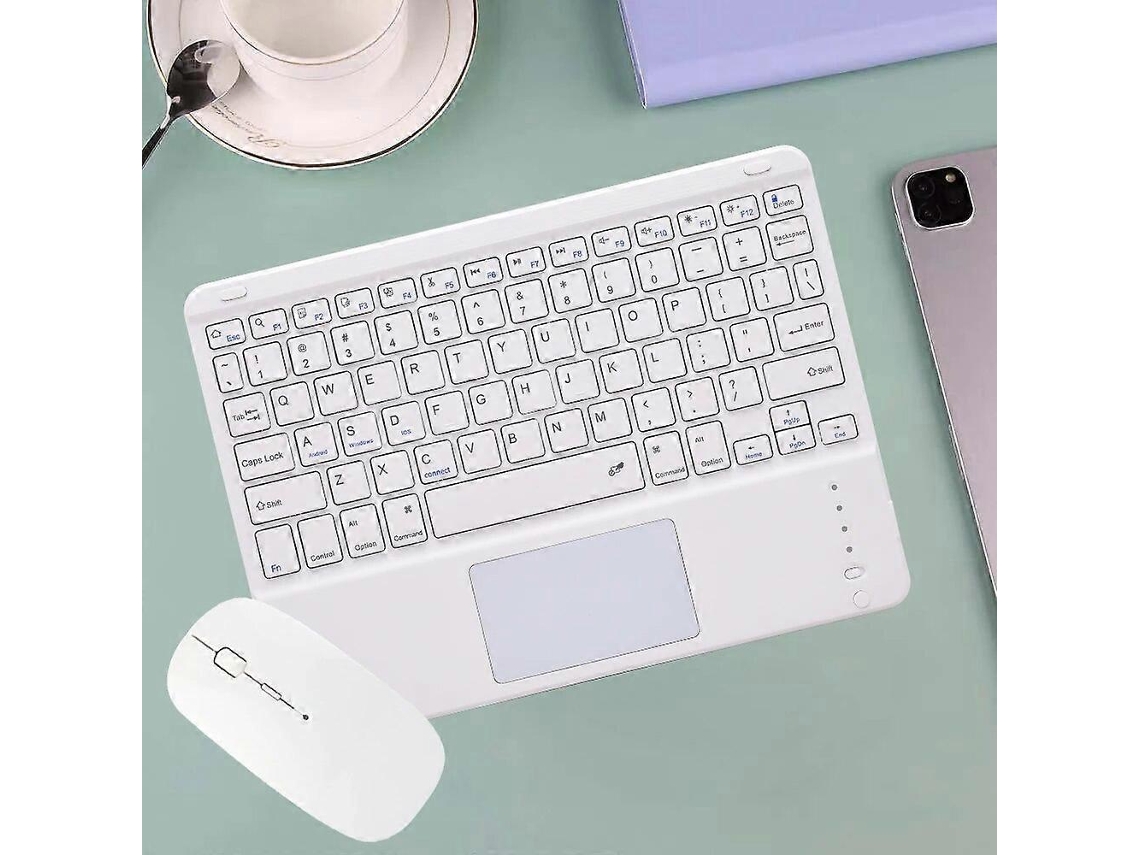 Teclado Bluetooth compatible con ruso, árabe, coreano y español. Compatible con Android, Samsung, Windows, Apple, Mac y iPad. Ly Ebike