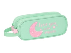 Portatodo Doble Reciclado Blackfit8 Moon 21 x 8 x 6 cm. SAFTA
