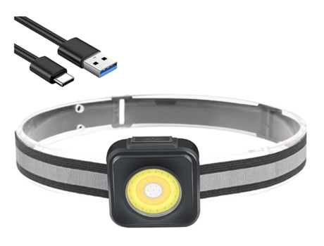 BISBISOUS Linterna frontal LED recargable 1200 lúmenes altos Cob Linterna frontal roja Linterna frontal LED súper brillante 4 modos Impermeable Neg...