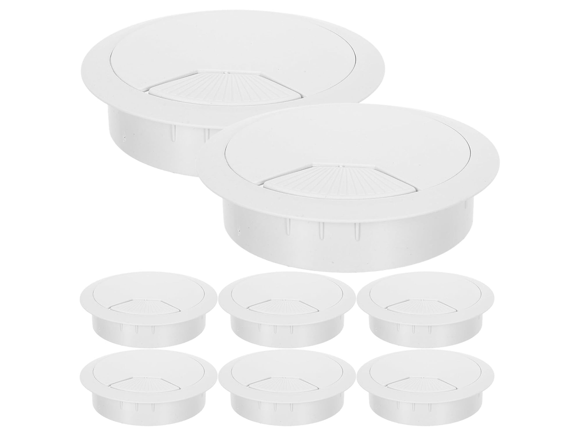 Besportble 8 De Cubiertas Resistentes De Abs Para Cables De Escritorio Y Cables 9,30 X 7,80 X 2,20 Cm Pulga...