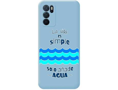 Carcasa Oppo A16 / A16s TUMUNDOSMARTPHONE Agua Azul