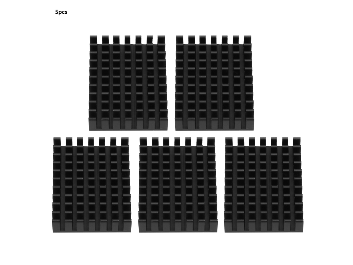 5 Piezas Disipador De Calor De Aluminio P40*8*30-b Para Cpu Chip Electrónico 40*8*30mm