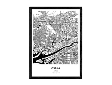 Poster NACNIC Mapa de Osaka Japon (A3)