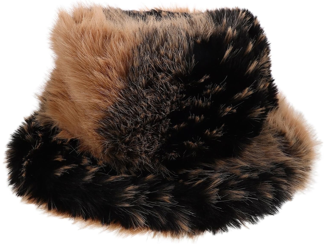 Gorro De Pescador De Piel Sintética Mullida Para Mujer Y Hombre - Gorro Cloche De Invierno