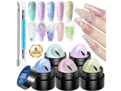 Gel de extensión de uñas no pegajoso, esmalte en gel moldeable, ideal para dar forma y aplicar. zh696
