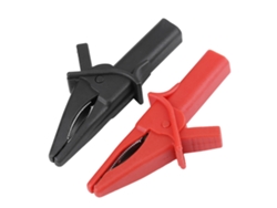 2 Piezas Pinzas Cocodrilo Ht18a Grande Delfín Rojo Negro Para Osciloscopio