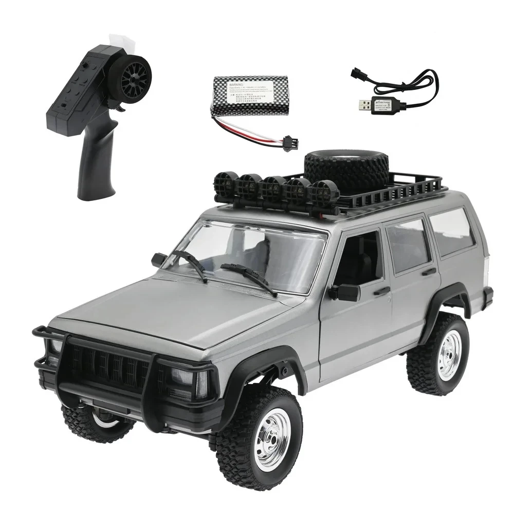(plateado) Coche Teledirigido 2.4g, 4x4, Motor 280, Coche Todoterreno A Escala