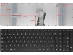 Teclado para Portátil Lenovo Ideapad G580 G585 V580 V585 Z580 Z585 35007546