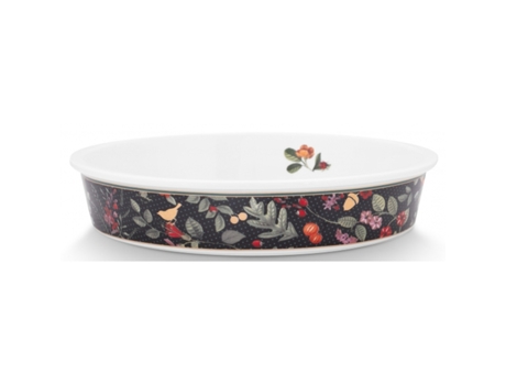 Plato PIP STUDIO Tarta Winter Wonderland Azul 25,5X5Cm