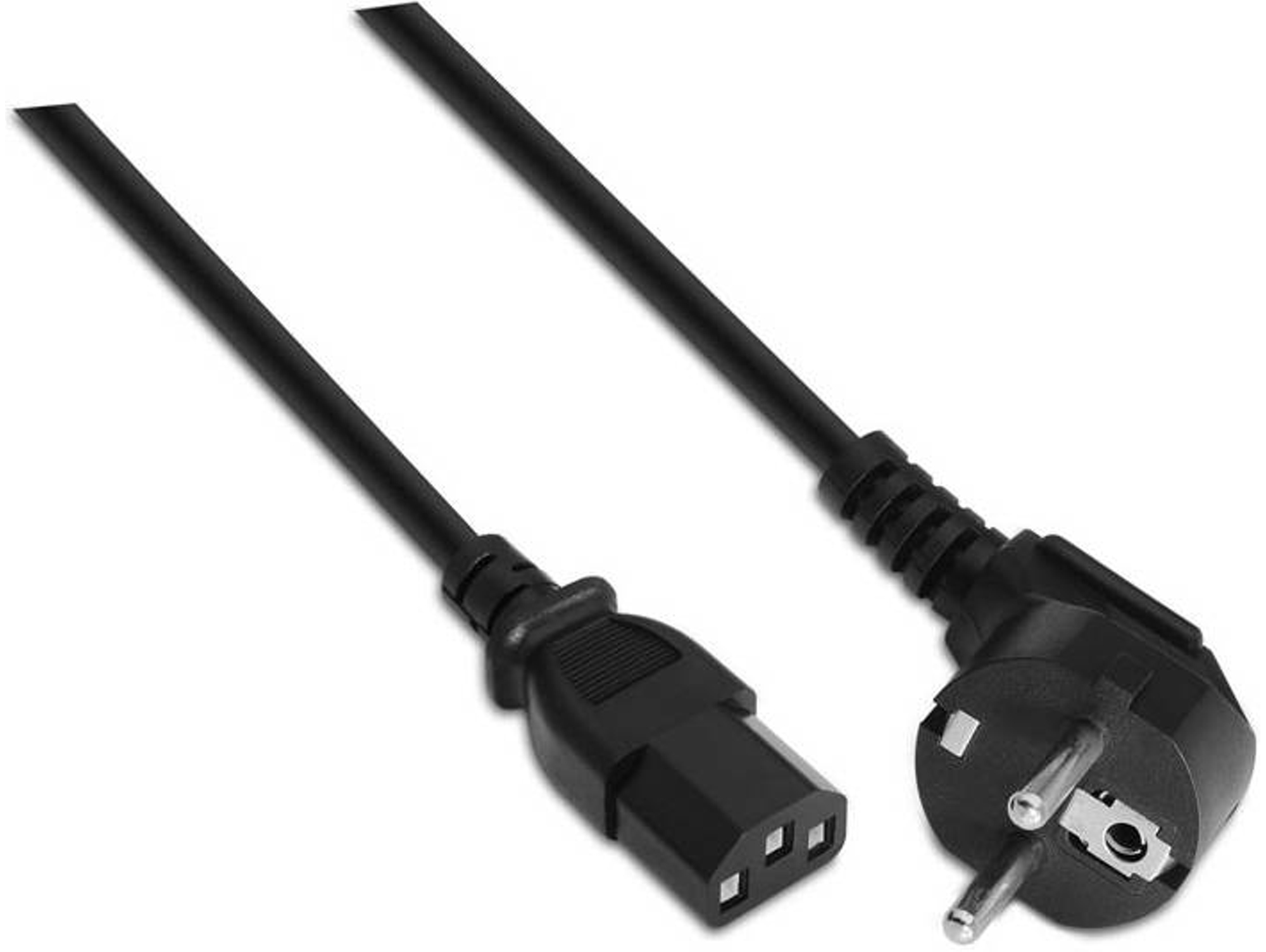Cable de Alimentación NANOCable de Alimentación 10.22.0110 C13 para CEE7/7 Macho/Hembra 10m Negro
