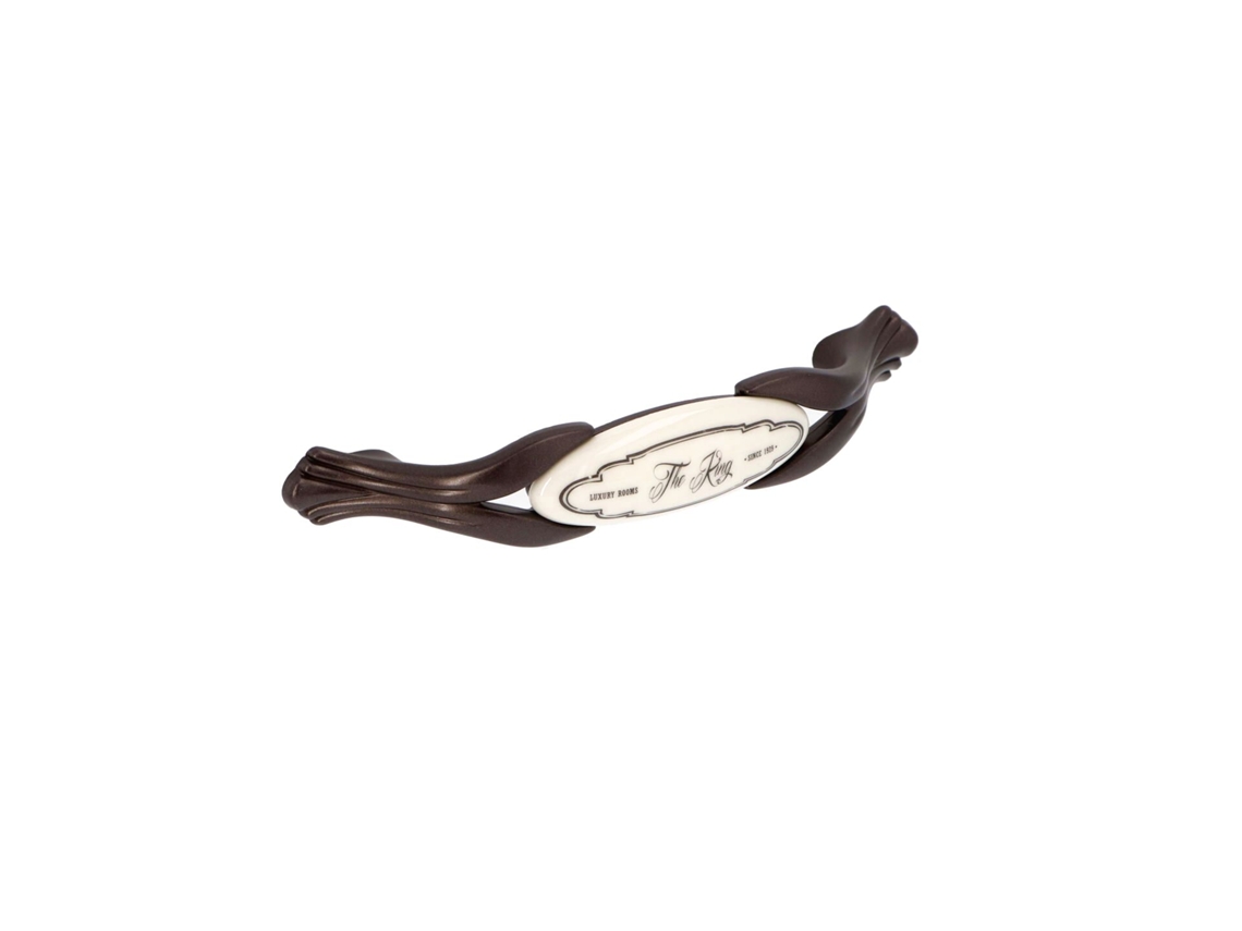 Tirador para muebles HARDWAREXCHANGE en zamac y porcelana con distancia entre centros de 96 mm (25 unidades)
