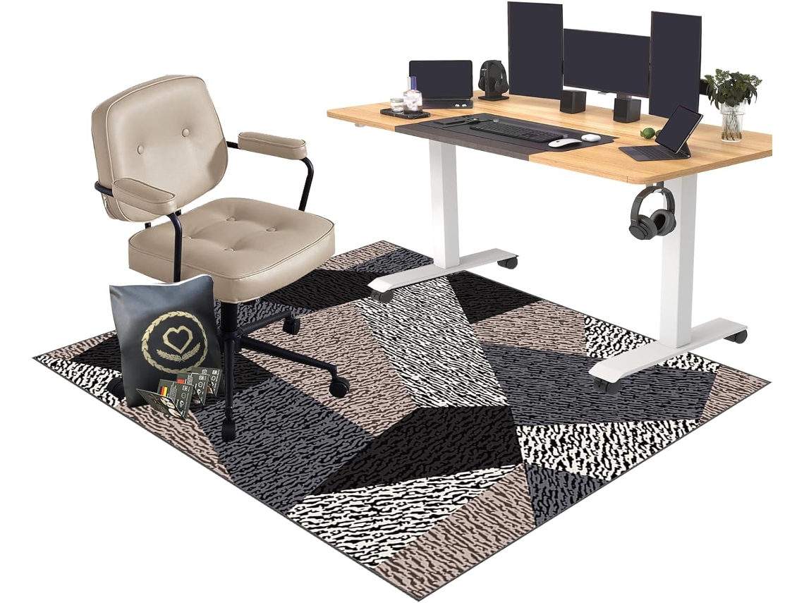 Tapete Protetor Cadeira Gamer Antiderrapante 90 X 120 Cm Piso Chão Cadeiras Escritório, Pisos