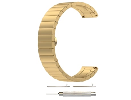 Correa de reloj de acero inoxidable dorado de 22 mm Huawei Honor Watch 2