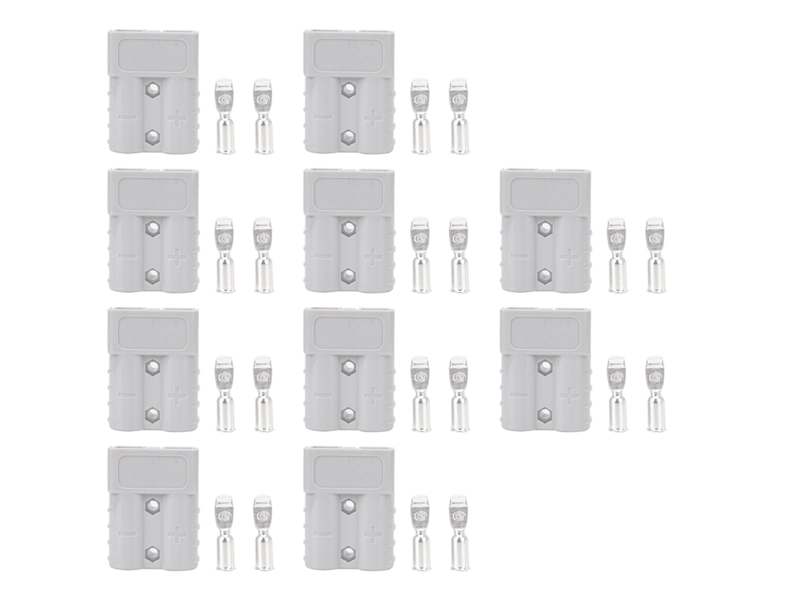Conector De Batería De 50 A, 600 V, 16 Mm², 6 Awg Para Sistemas Solares, Caravanas Y Vehículos Todoterreno.