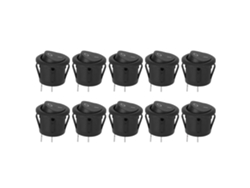 Yncm2026-10pcs Interruptores De Palanca Kcd1 Redondo 2pin On-off Para Electrodomésticos