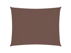 Parasol rectangular de tela Oxford marrón, 5 x 7 m, MAISON EXCLUSIVE