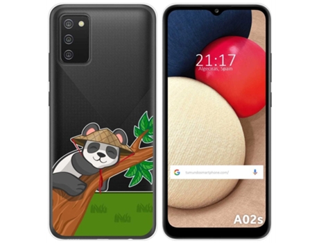 Carcasa Samsung Galaxy A02s TUMUNDOSMARTPHONE Dibujos Transparente Multicolor