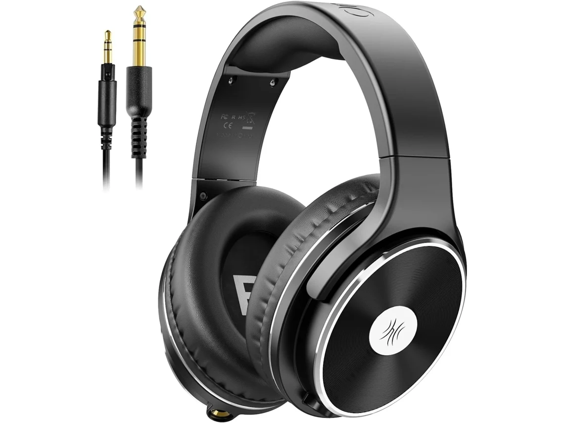 Auriculares con Cable - Auriculares Circumaurales con Aislamiento de Ruido, Doble Jack, Auriculares Profesionales para Estudio y Grabación, para CHRONUS