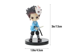 6 Figuras De Acción De Pvc De Anime Japonés Con Base - Regalo De Colección Para Fans Y Niños