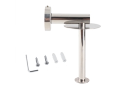Soporte De Papel Higiénico Moderno De Acero Inoxidable Para Montaje En Pared Con Bandeja Redonda.